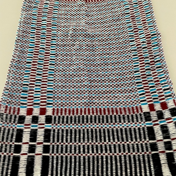 NWT Tory Burch skirt. fabrication in turquoise, rust , black and cream . - Picture 1 of 2